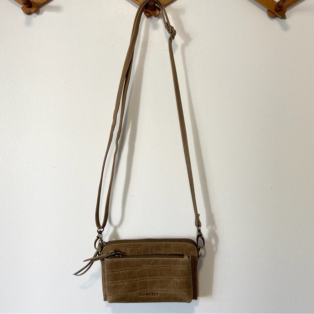 Tan Leather Crossbody Small Bag GUC